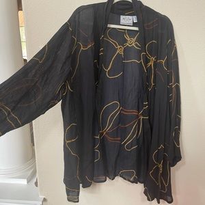 Just Class Vintage Plus Size Abstract Overpiece